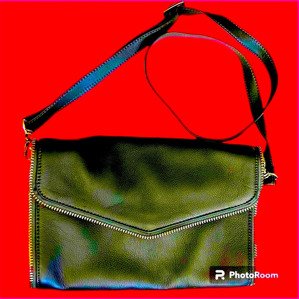 Guess Marciano Medium Envelope Bag Dark Grey Like New With Dust Bag